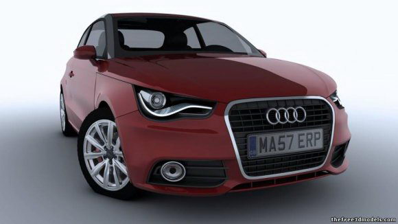2011 Audi A1 3D Model