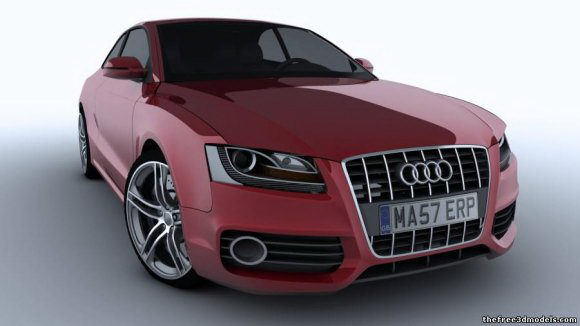 2011 Audi S5 3D Model