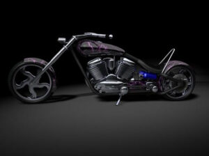 Cinema 4D Custom Chopper 3D Model