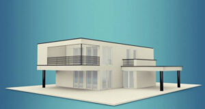 Free C4D Villa 3D Model