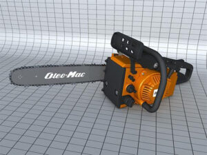 Cinema 4D Free Motor Saw 3D Model