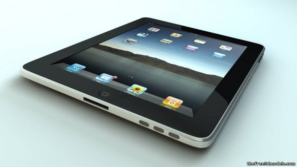 C4D iPad 3D Model