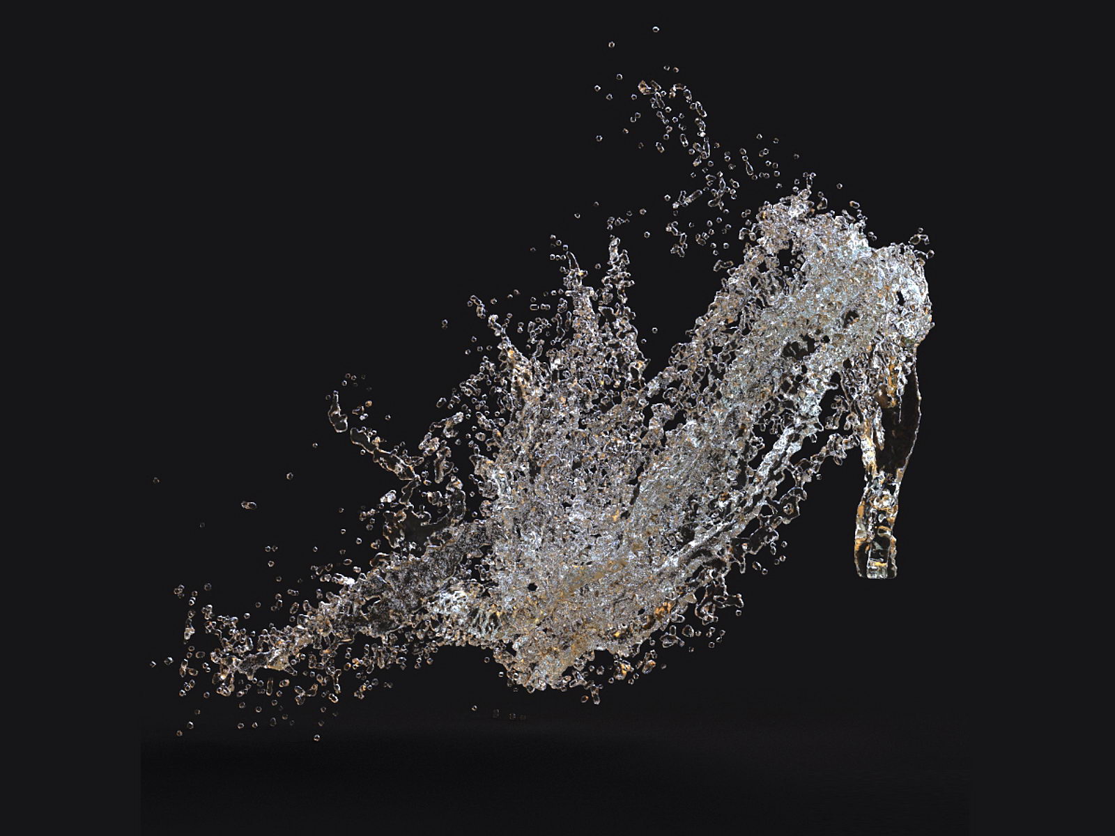 Liquid Splash Free 3D Material