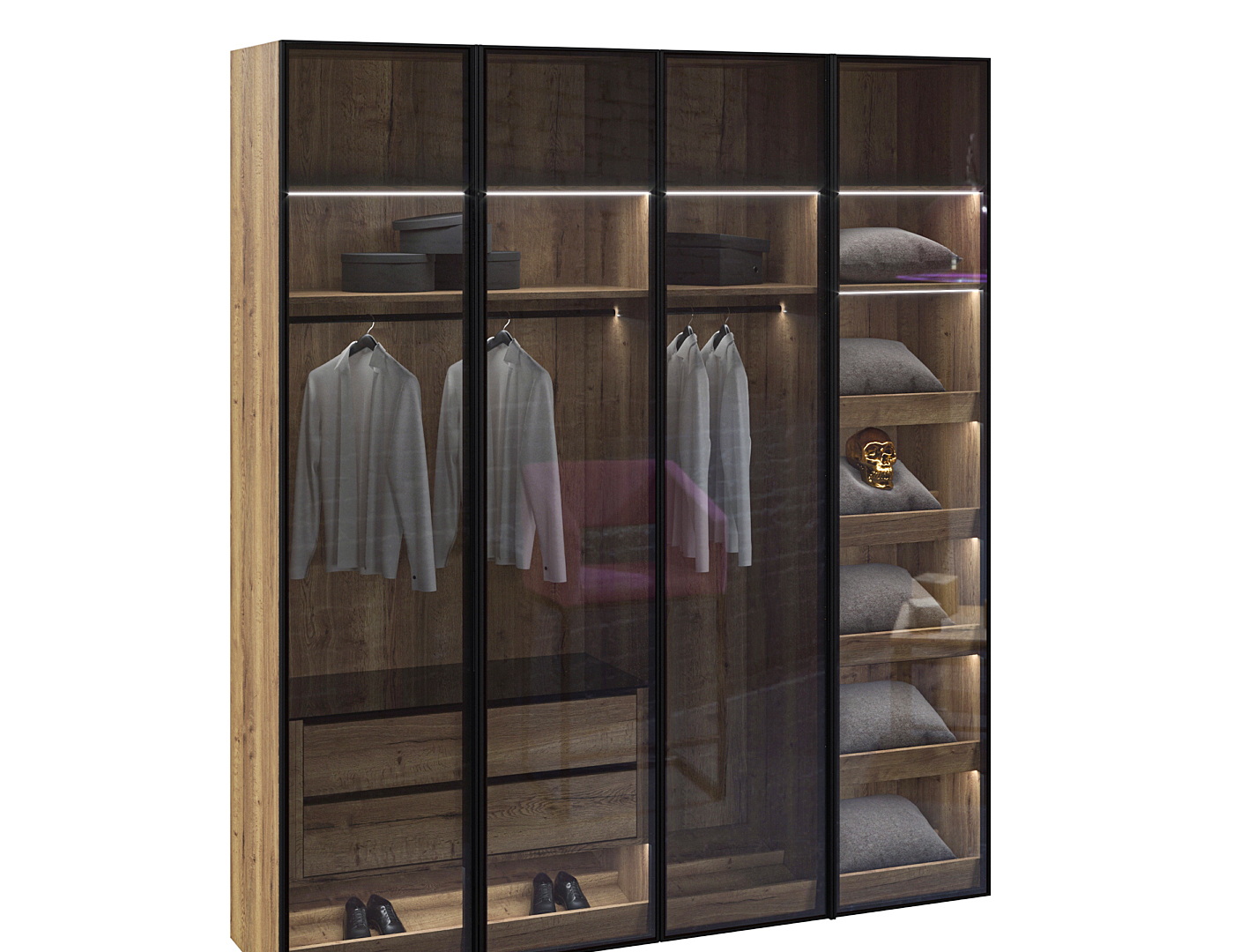 Glass Swing Cabinet 3D Model