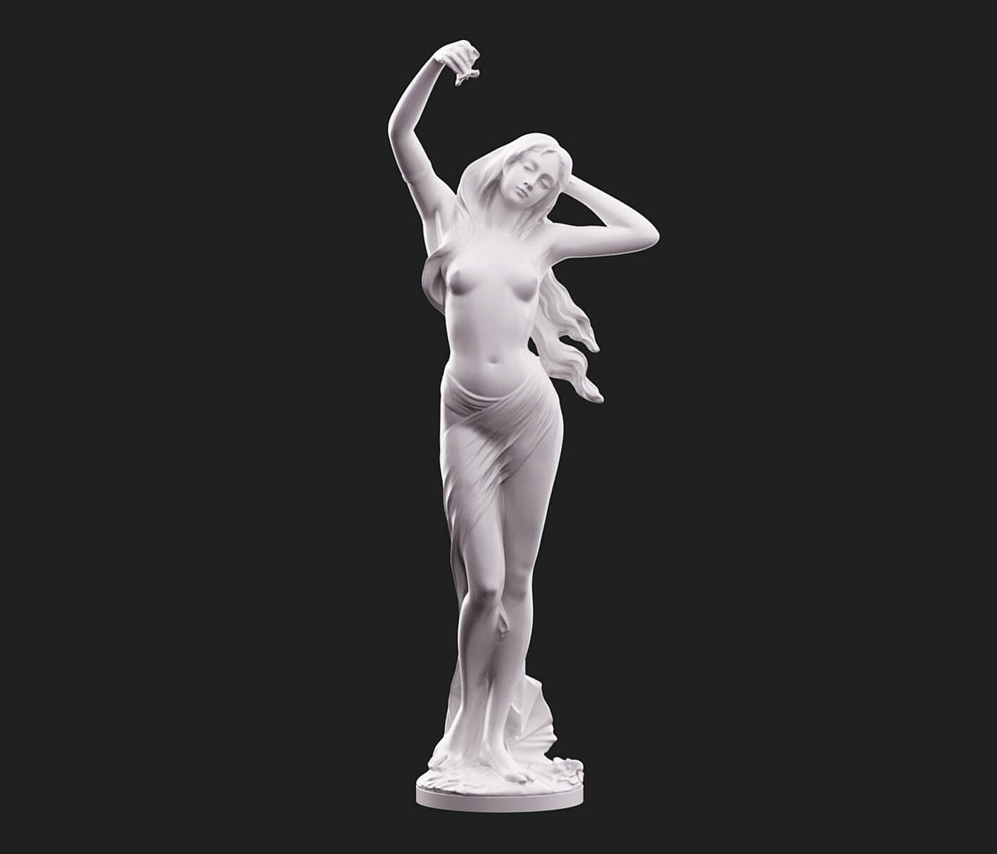 Girl Sculpture 3D Model