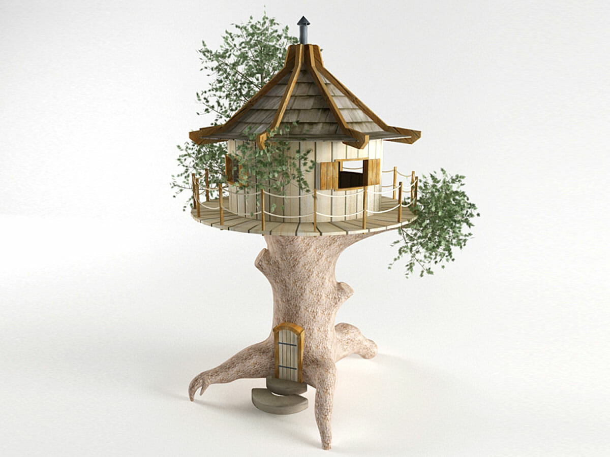 Tree House Concept 3D Model