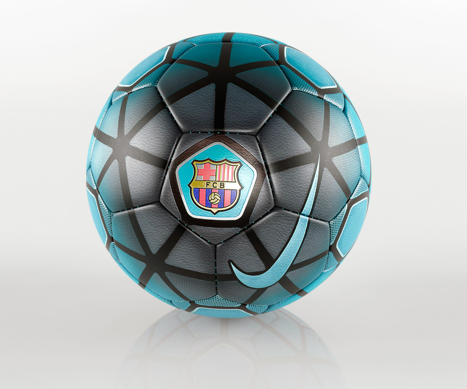 FC Barcelona Soccer Ball 3D Model