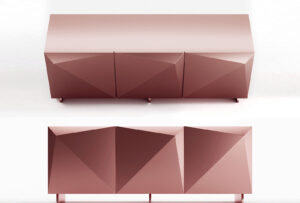 Origami Living Room Buffet 3D Model
