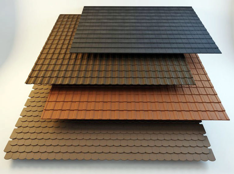 4 Types of Roof Tiles 3D Model Building Tools