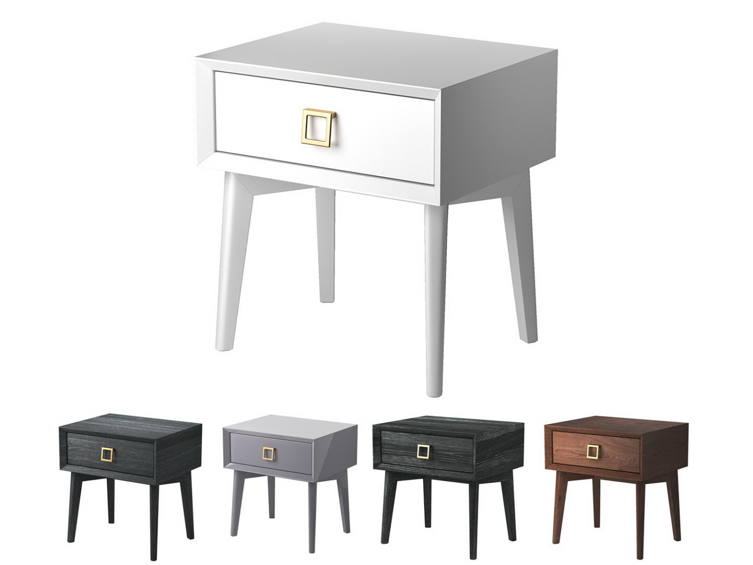 5 Colors Bedside 3D Model