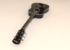 Acoustic Guitar 3D Model