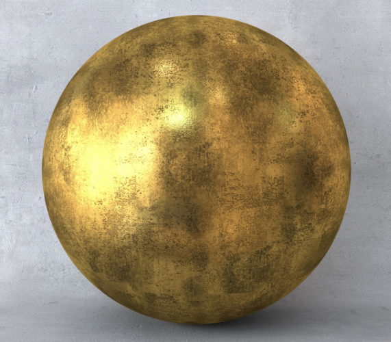 Antique Gold Free 3D Material