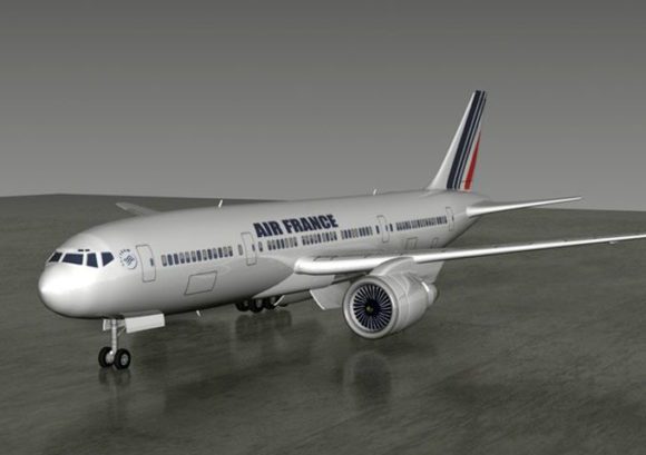 BOEING 777-200 Airplane 3D Model