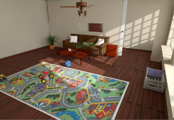 Baby game room 3d model
