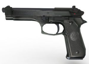 Beretta Pistol Free 3D Model