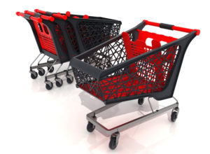 Big Supermarket Trolley Free 3D Model