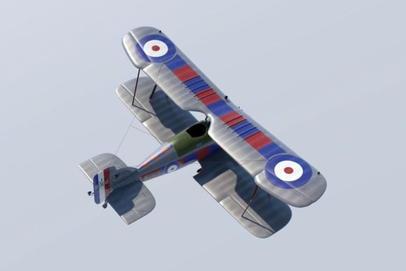 Biplane Fighter 3D Model