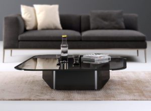 Black Glass Design Coffee Table 3D Model