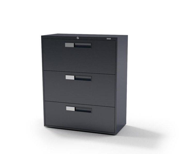 Black Metal Office 3D Model Office Furniture