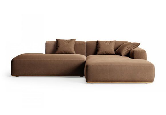 Brown Corner Sofa 3D Model