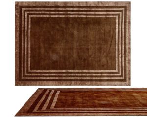 Brown Rectangle Carpet Free 3D Model