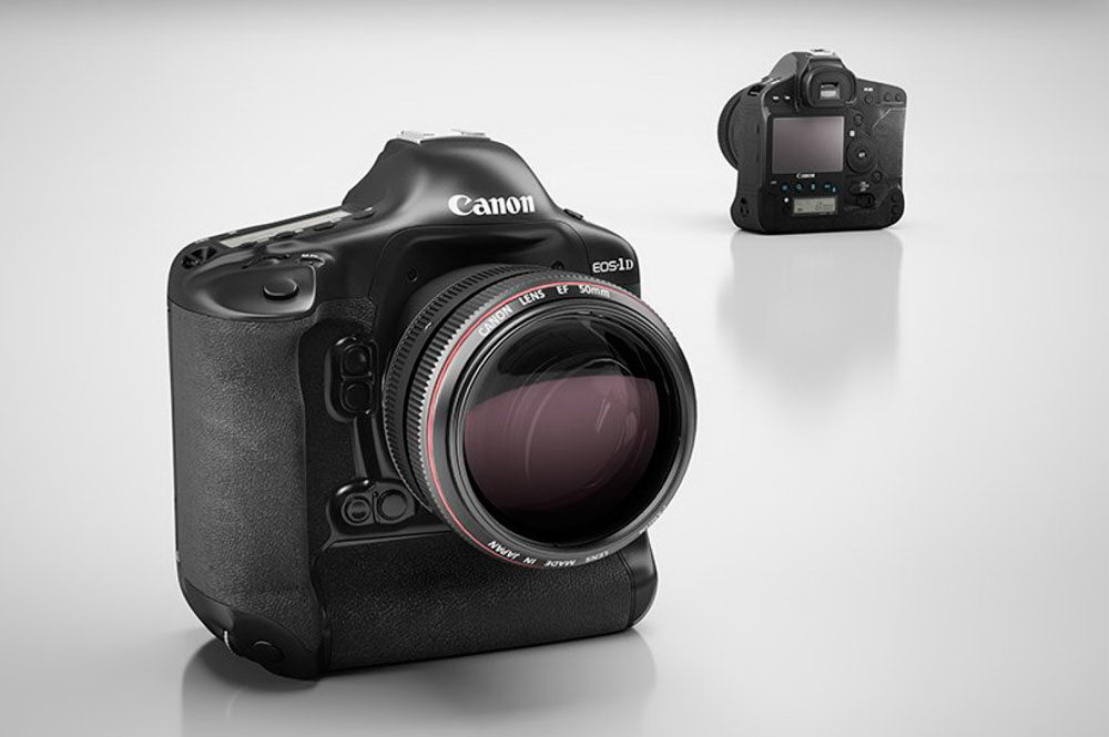 Canon EOS-1D DSLR Camera 3D Model