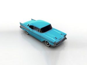 Chevrolet Bel Air Muscle Car 3D Model