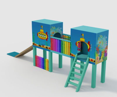 Childrens Slide Free 3D Model Exterior Tools