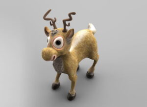 Christmas Deer 3D Model