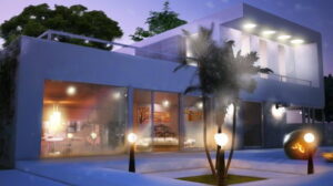 Cinema 4D Modern House 3D Model