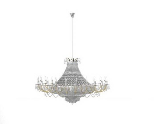 Classical Style Crystal Chandelier 3D Model