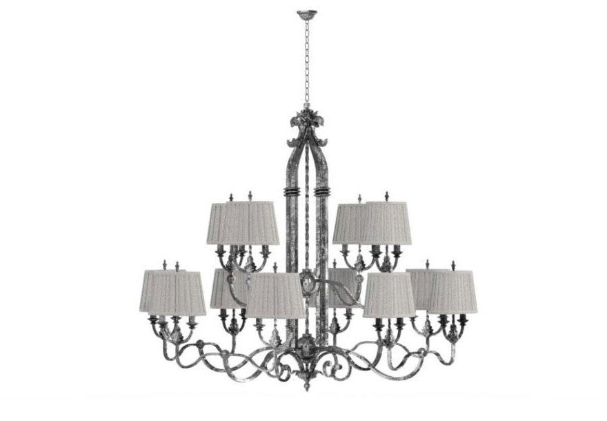 Classical Style Fabric Chandelier 3D Model