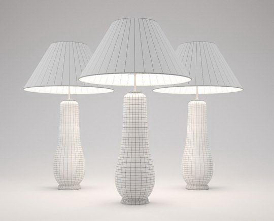 Classical Table Lamp 3D Model 2