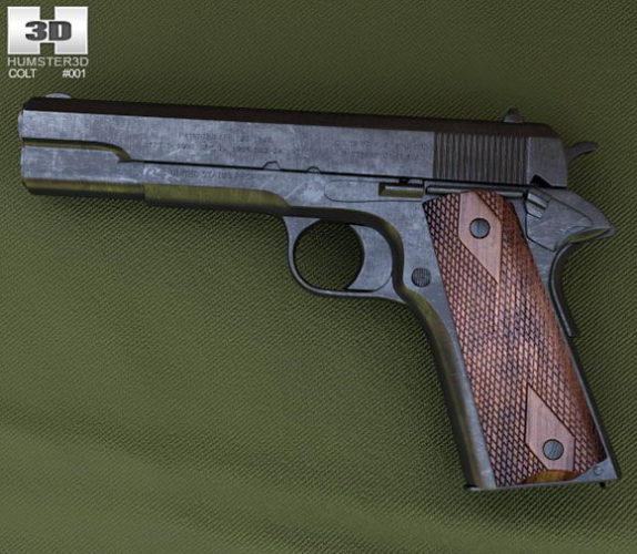  Colt Pistol 3D Model