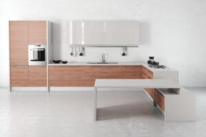 Corner Kitchen Design 3D Model