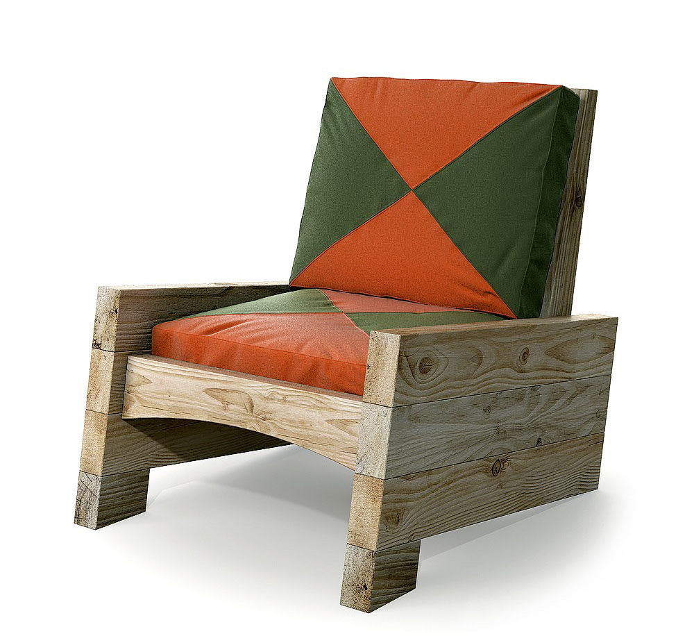 Country Model Armchair 3D Model