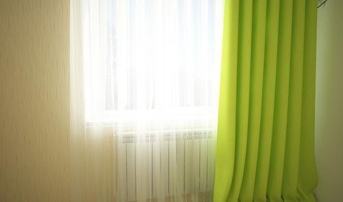 Curtain With Transparent Tulle 3D Model