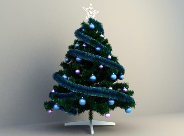 Decorative Christmas Tree 3D Model