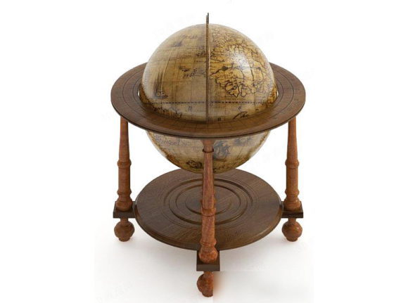 Decorative Globe 3D Model
