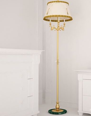 Decorative Old Type Floor Lamp 3D Model