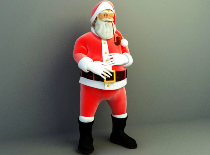 Decorative Santa Claus 3D Model