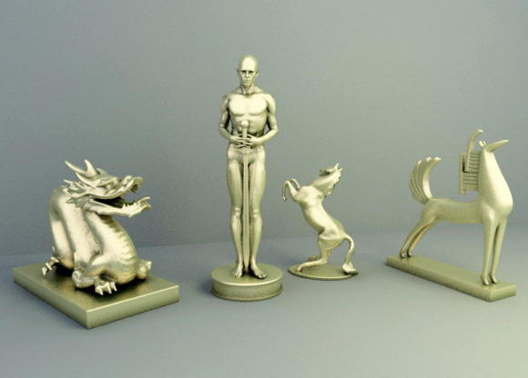 Decorative Sculptures 3D Model
