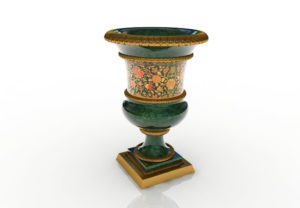 Green Decorative Vase 3D model