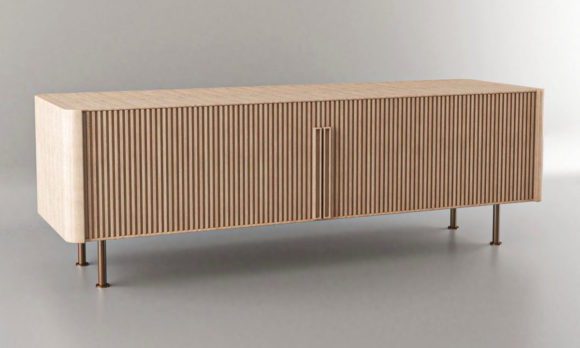 Decorative Wood Sideboard 3D Model