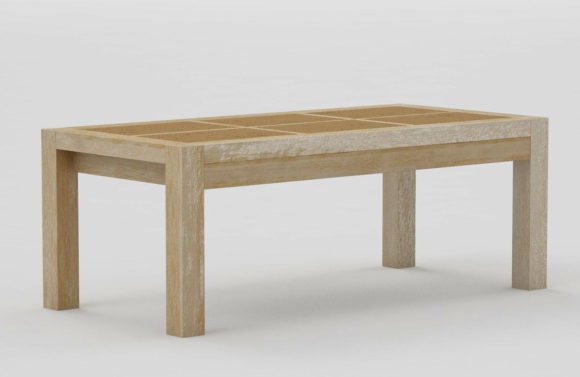 Decorative Wooden Coffee Table 3D Model