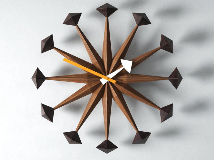 Decorative Wooden Wall Clock 3D Model