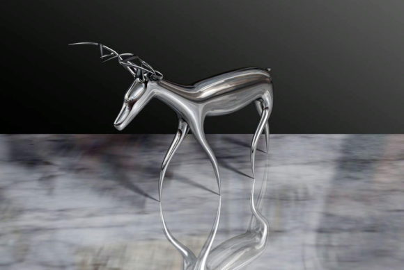 Deer Sculpture 3D Model