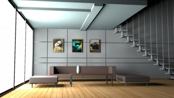 Dinnig Room Interior 3D Model