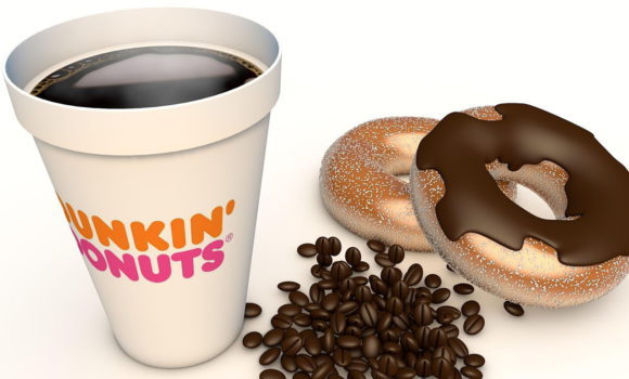 Donuts With Coffee 3D Model