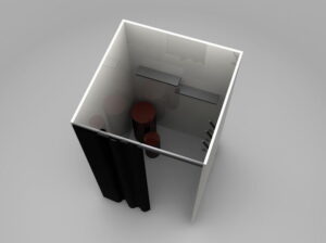 Dressing room scene 3d model